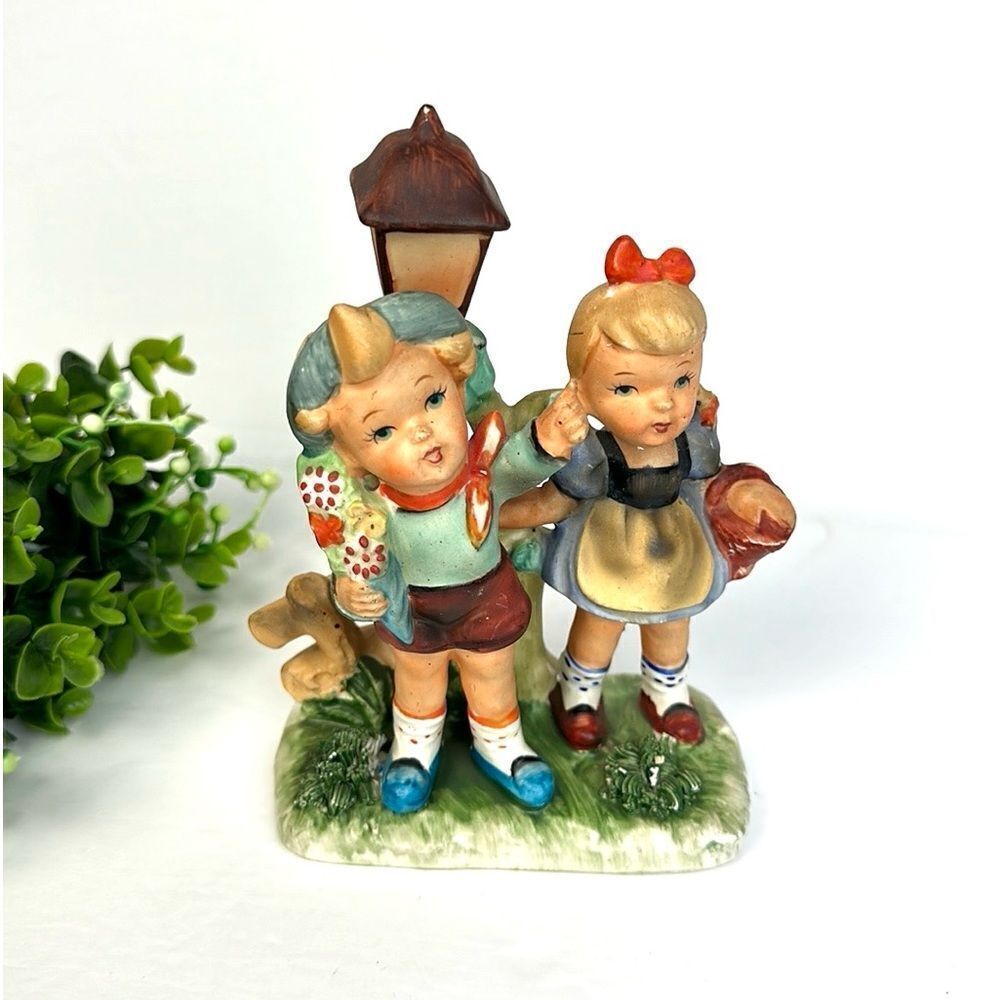 Vintage Hummel Style Boy and Girl Figurine Hansel & Gretel made in Japan